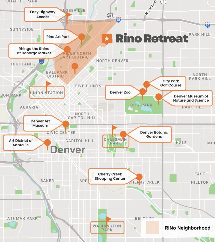 Rino Retreat map